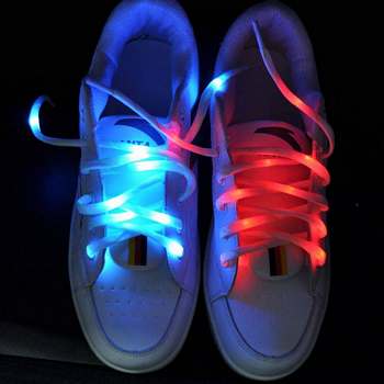 LED schoenveters rood of blauw (prijs per paar)
