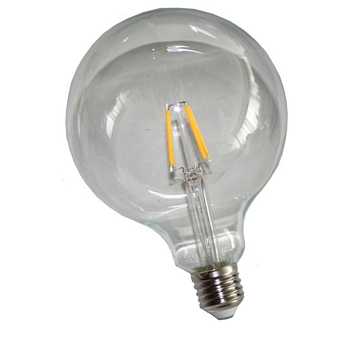 Bellson LED filament lamp, G125, E27, 6W, 670 lumen, warm wit