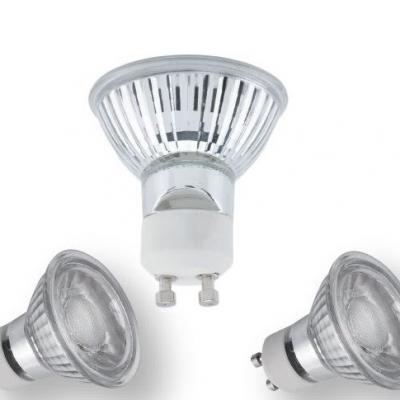 LED Lamp GU10 5 Watt - Glass Version 3 Delig Warm Wit