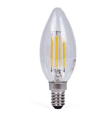 LED Lamp Kaars Filament C35 4 Watt E14 Dimbaar